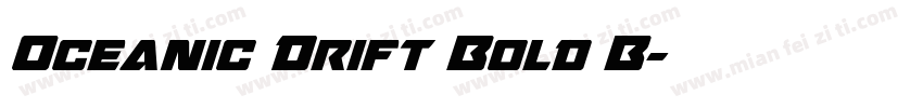 Oceanic Drift Bold B字体转换